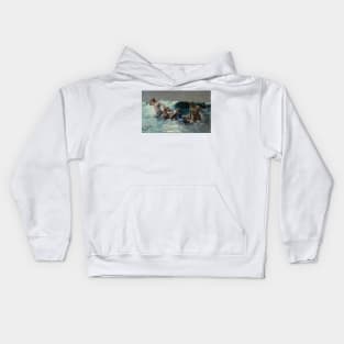 Undertow by Winslow Homer Kids Hoodie